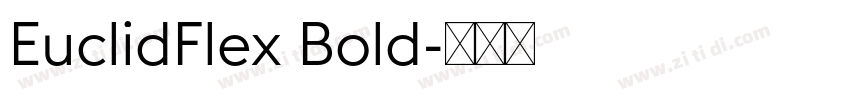 EuclidFlex Bold字体转换